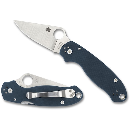 Spyderco 2024 Spyderco Reveal 14, Para 3 Cobalt Blue G-10 Cpm Spy27, Plain Edge SPY-C223GPCBL